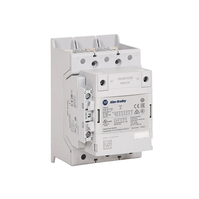 100-E116KD11L | ALLEN BRADLEY | Contactor IEC 116 A 100 50 60 Hz/100 250V DC